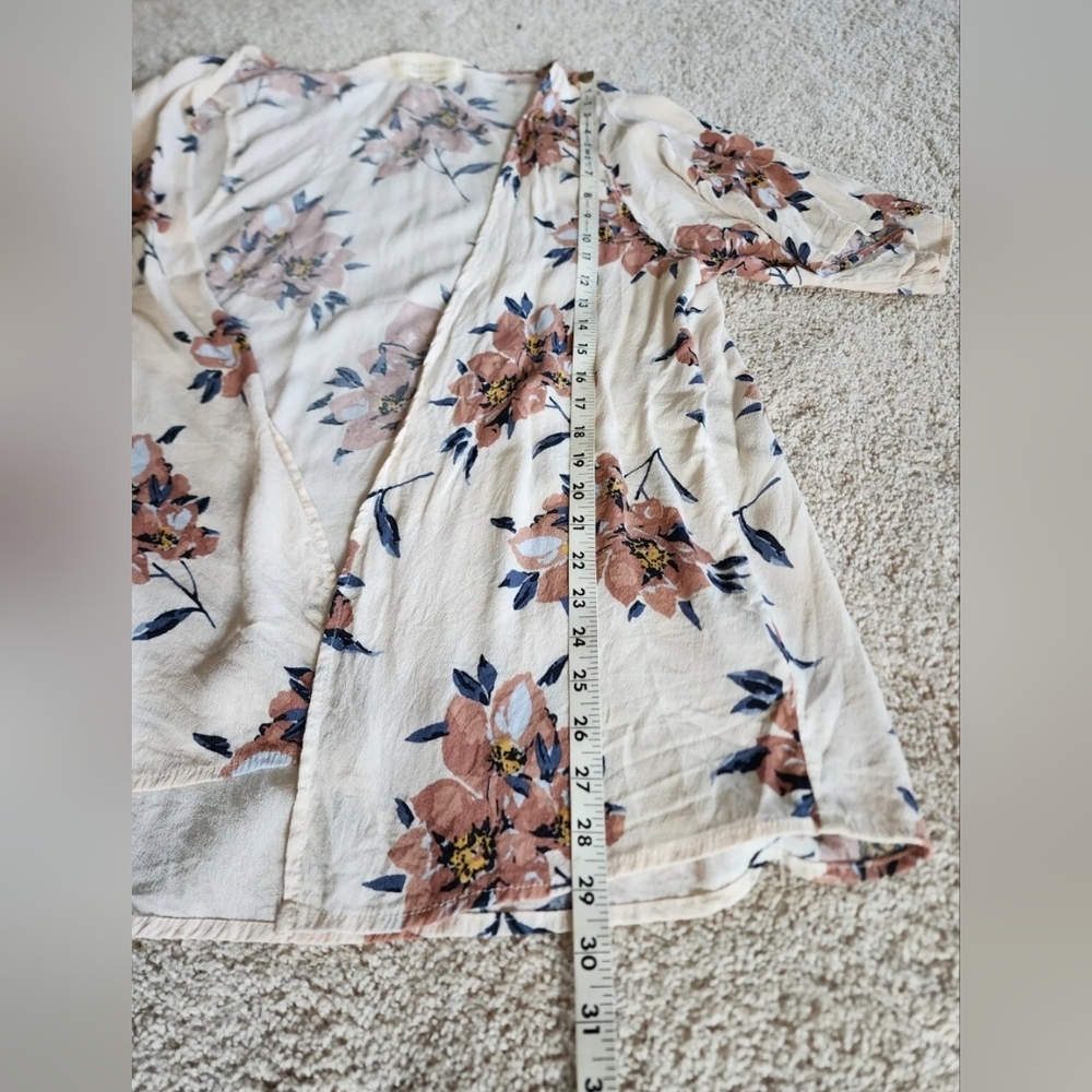 Saterwater Luxe Womens floral kimono cover up lightweight flowy - Picture 5 of 9